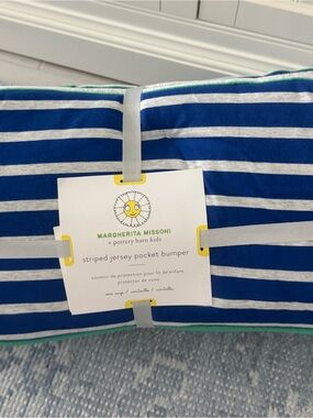 NWT Margherita Missoni x Pottery Barn Kids ~Striped Jersey Pocket~ Bedding